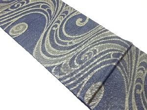 紗 流水模様織出し袋帯